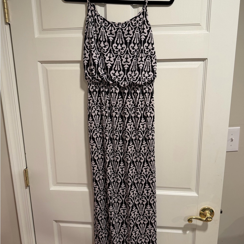 Jon & Anna Black and White Patterned Maxi Dress
